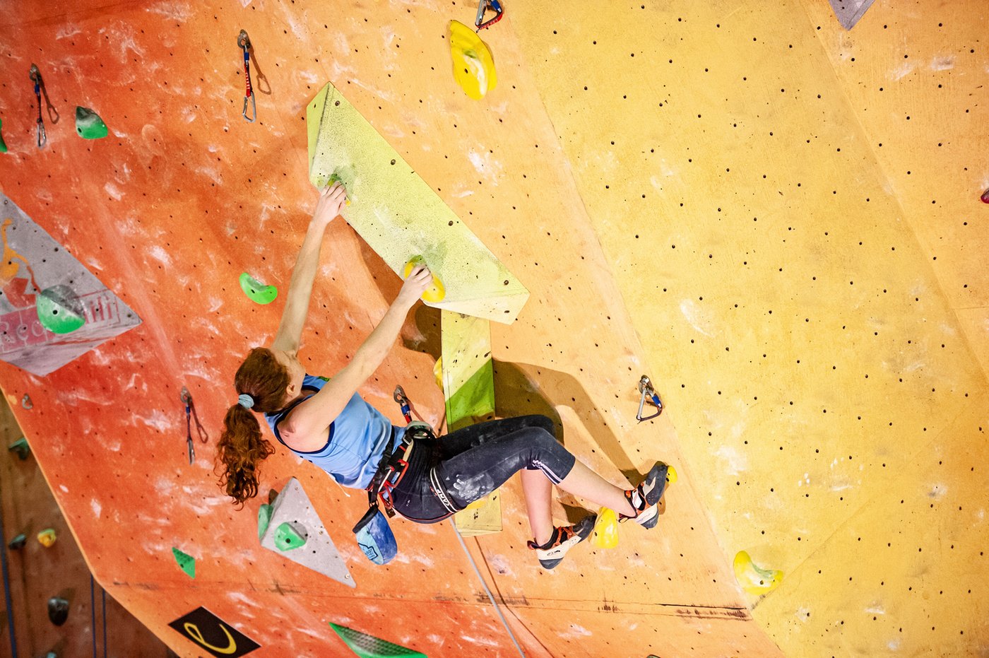 Mia Weeda at the 2019 Australian Youth Nationals - photo by Climbing Rocks Photography