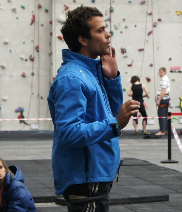 Remi Samyn, French National coach at a climbing gym