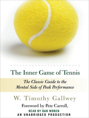 The Inner Game of Tennis - Timothy Gallwey, book for Covid-19
