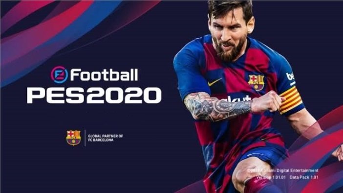 Messi on the cover of PES2020 Football game to play during COVID-19