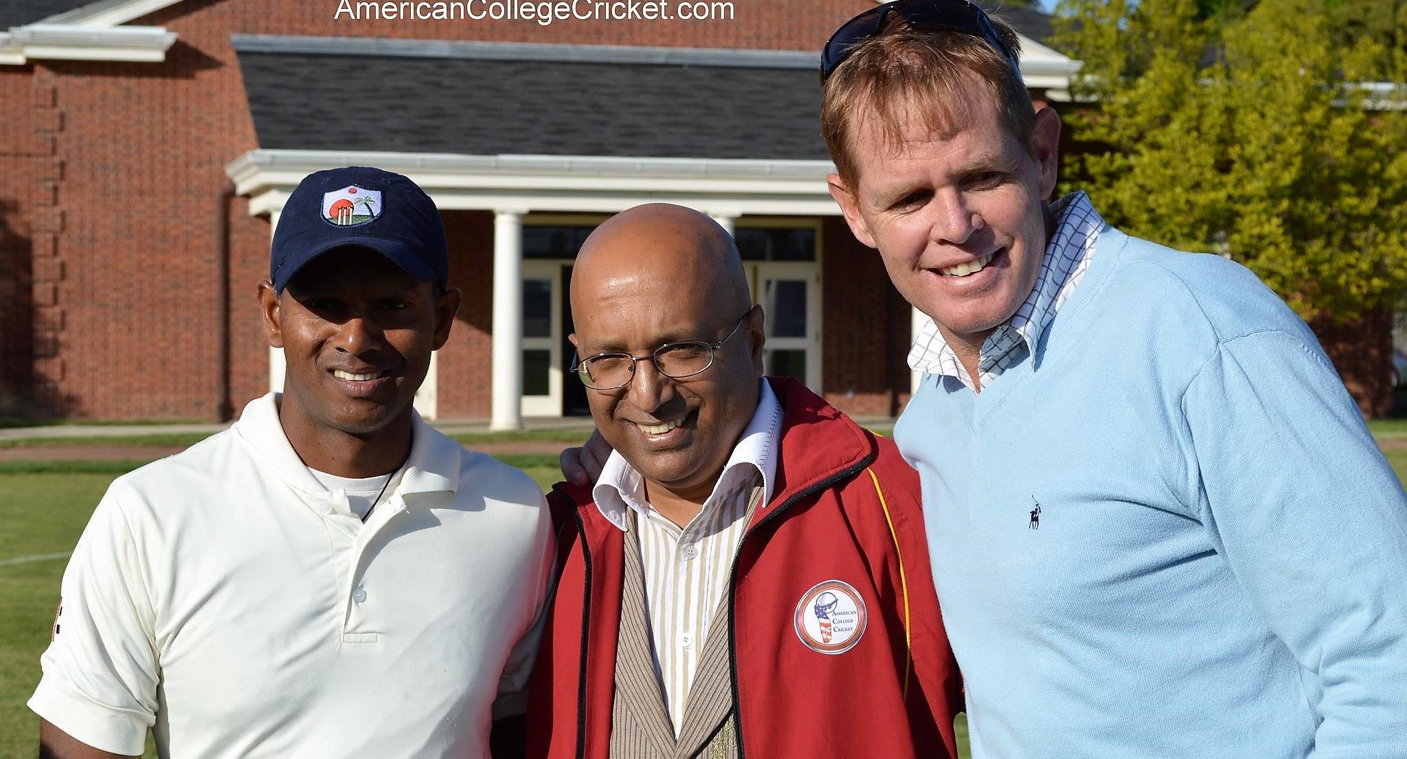 Lloyd with Shiv Chanderpaul and Shaun Pollock,USA