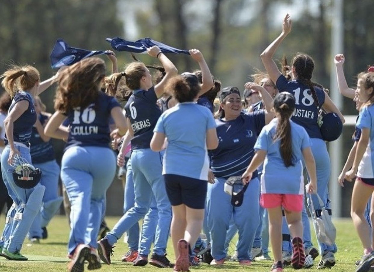 Veronica Vasquez and her teammates celebrates victory,Argentina women cricket team