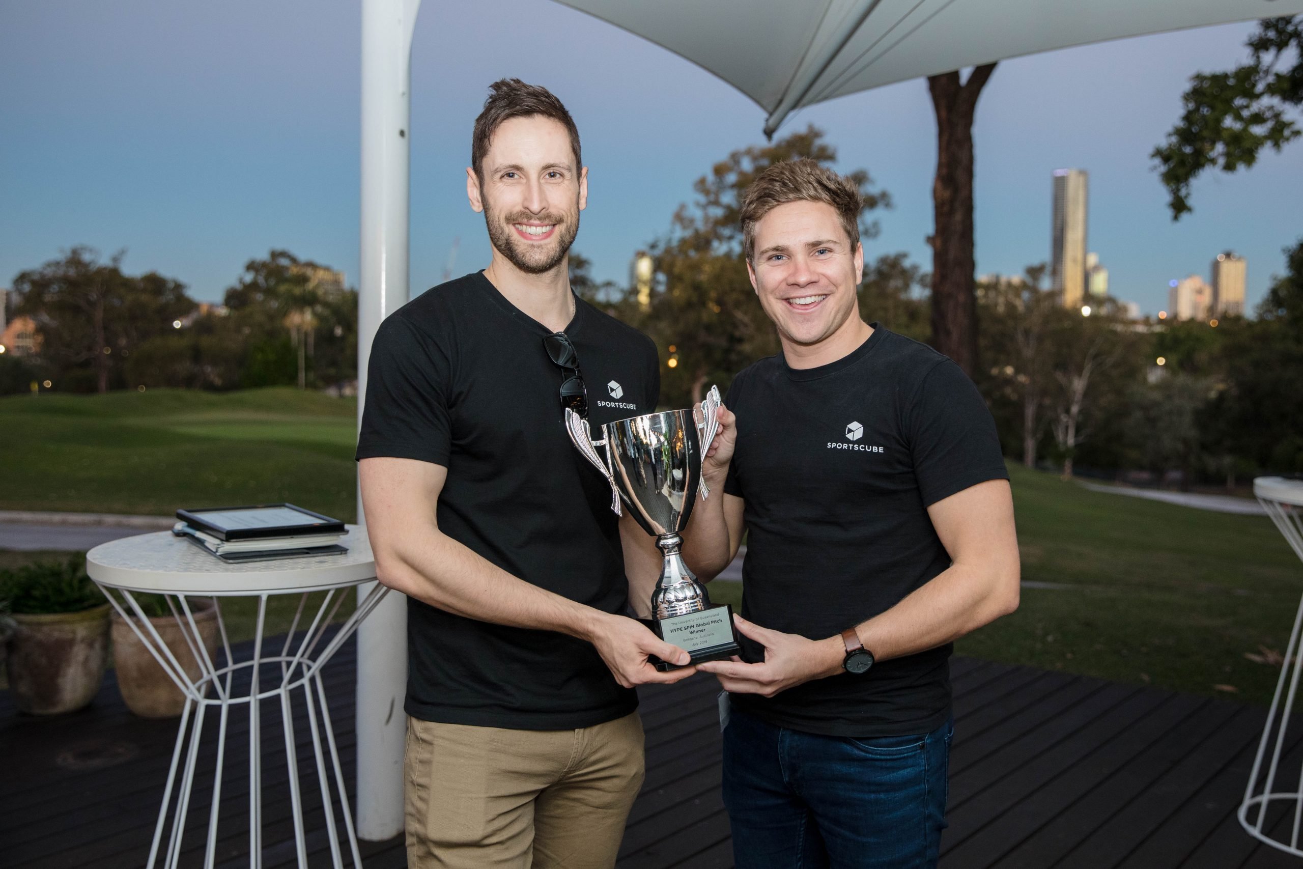 Jackson Dickfos and Tim McMurray at 2019 UQ HYPE Spin Global Accelerator