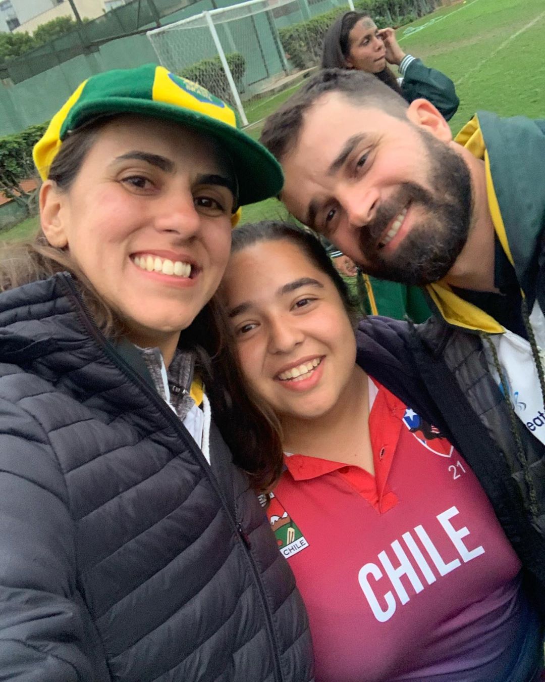 Denise Souza with her family,Brazil