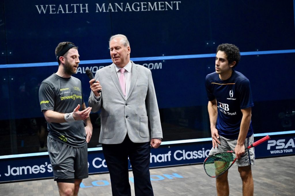 At St. James's Place Canary Wharf Classic show with Alan Thatcher chatting with Daryl Selby and Tarek Momen. 
