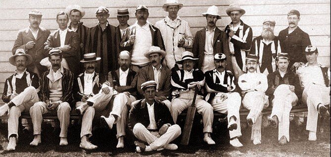 Allahakbarries, JM Barrie's literary cricket team poses for a picture in 1903