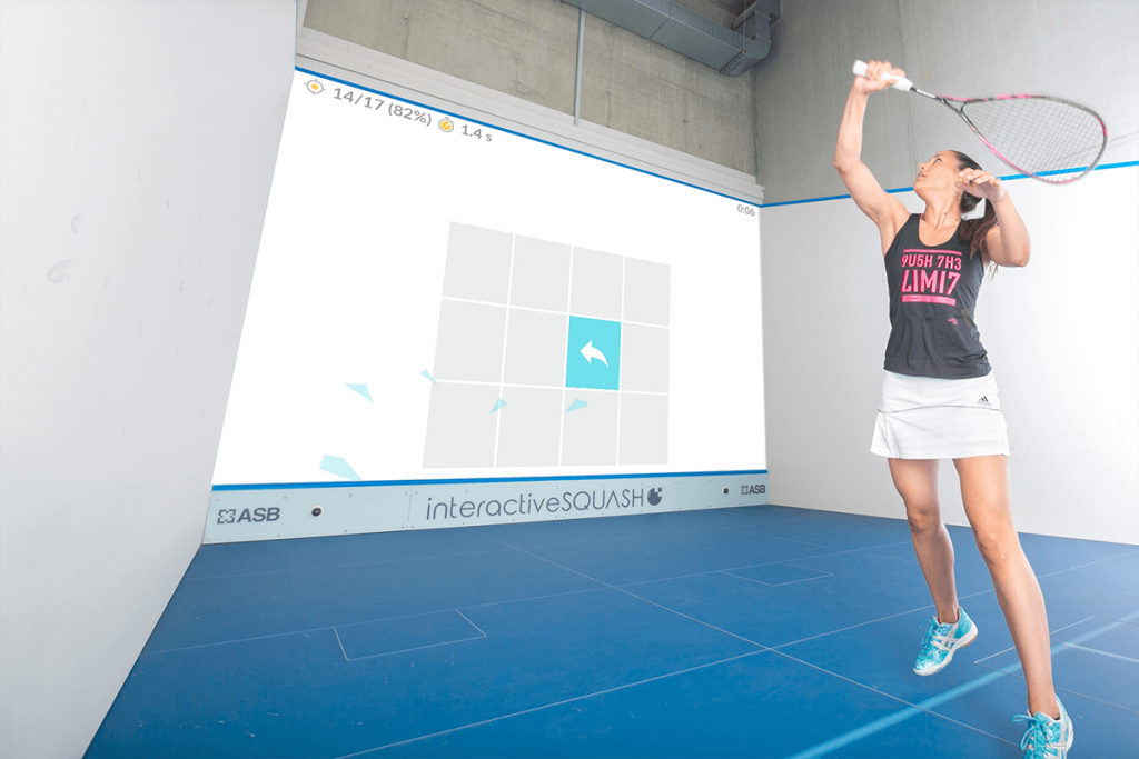 Markos Kern interctiveSQUASH, women plays digital squash